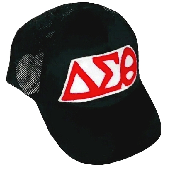 NEW Delta Sigma Theta / DST Trucker Hat (Cap)! Red & White. Women Sorority. - Picture 6 of 13